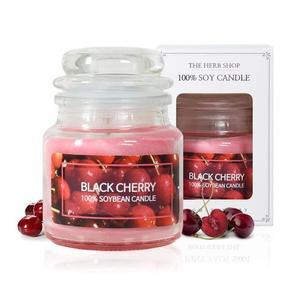 향기뿜뿜 향러블초 소이캔들 유리병 소형 90g 블랙체리