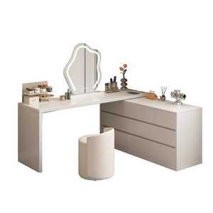 기역자 화장대 확장형 수납 메이크업 서랍장 드레스룸