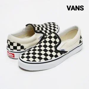 반스 운동화 코어클래식 체커보드 슬립온 화이트  VN000EYEBWW