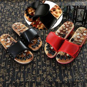 천연석 자갈 지압 슬리퍼 여성 남성 다이어트 붓기 발 건강 사무실 실내 거실 실내화 신발