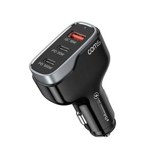 QC 퀵차지 차량용 3포트 고속충전기 시거잭 138W USB A타입 C타입 멀티충전 스마트폰 노트북