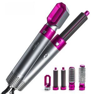 헤어스타일러 컬링 브러쉬 핑크 빗 드라이기 다리미 드라이어 롤 브러시 자동