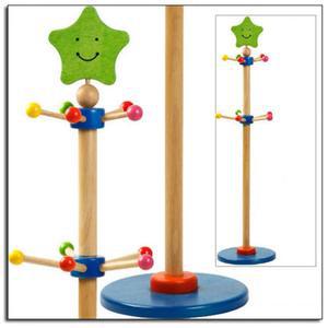 별모양 원목 나무 스탠드 어린이 옷걸이 아기옷행거