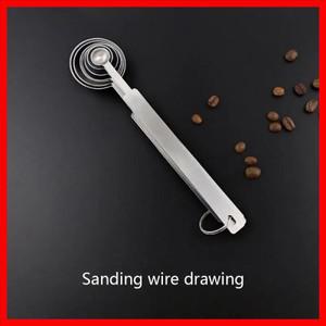 긴 손잡이가 있는 스테인리스 스틸 계량 스푼 두꺼운 블렌딩 커피 가루 우유 스푼 주방 도구 2.5 ml 3.75 m