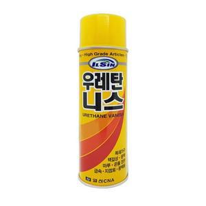 스프레이니스 목재가구 뿌리는니스 420ml 우레탄 일신