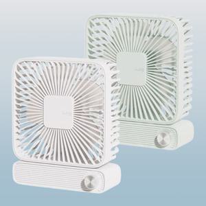 옵티머스 무선 사각 탁상팬 5엽날개 90도 상하 각도조절 레트로 스퀘어팬