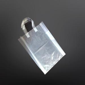 손잡이 비닐 쇼핑백 옷가게 투명봉투 PE 포장용 비닐백 30X38cm 옆8cm 50매