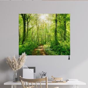 힐링포레스트 패브릭포스터 2size 가리개커튼 인테리어소품 풍경