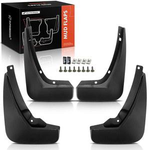 재규어 XE 2017 2018 2019 , 전면 및 후면, 운전석 조수석 측면에 호환되는 하드웨어 키트 액세서리가 포함된 A- 4PCS 머드 플랩 스플래시 가드 세트