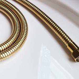 HLBATH 스텐 레스 샤워줄 욕실 골드 샤워 호스 1.5m/고압/샤워기/꼬임/방지/화장실/메탈/3M/호수/연결