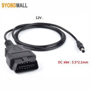 미터 자동차 OBD2 구리 케이블 와이어 24AWG 전원 소켓 남성 OBD 16 진단 자동 커넥터 16PIN
