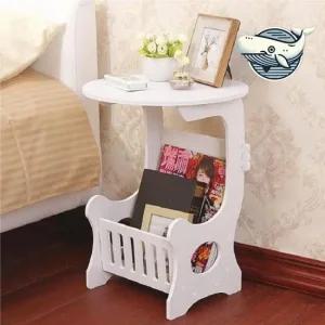 유럽 미니 인테리어 잡지꽂이 원형 협탁 침대 협탁 침실협탁 거실테이블 커피테이블 플라스틱