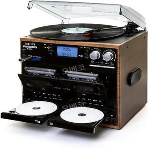 LP플레이어 턴테이블 CD겸용 복고풍 레트로 카세트 올인원