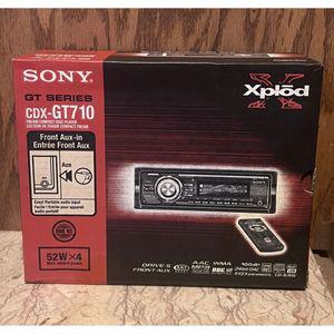 희귀 신품 박스 포함 소니 Xplod CDXGT710 고급 자동차 스테레오 CD 라디오 AUX 플레이어