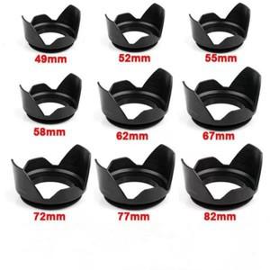 렌즈 후드 49mm 52mm 55mm 58mm 62mm 67mm 72mm 77mm 캐논 니콘 소니 카메라 렌즈용 나사식 꽃잎 렌즈 후드