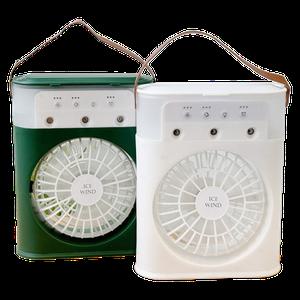 얼음골 빙풍기 이동식 무선 미스트 선풍기 냉방 바람 가습기 얼음 쿨링 가정용 냉풍기