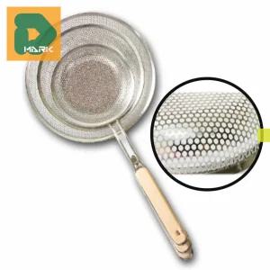 나무튀김건지기 주방 스테인리스 음식 기름 스트레이너 국자 조리 튀김용 스쿱 대나무 도구 요리 분리