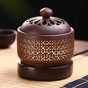 전기향로 가정용 아로마 발향기 블렌더 디퓨저 법랑 전기 분말 온도 조절 램프 향 버너