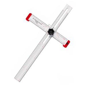 목공 직각자 평행 스텐 고정밀 각도자 스크라이버 알루미늄 도구 마킹 합금 T자 눈금자