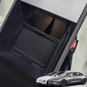 지파츠 테슬라 모델3 하이랜드 모델Y 주니퍼 암레스트 팔걸이 콘솔 트레이 2단 수납 실리콘 커버