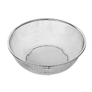 생활창고 원형 바구니 대 25.5cm/펀칭볼/스텐체반/야채/채반/소쿠리/받침대/스테인레스/야채볼/타공/다라이