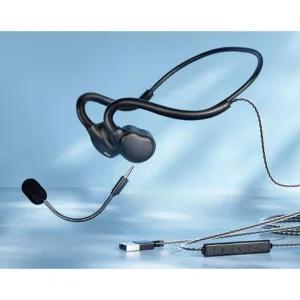 유선 골전도 이어폰 태블릿 헤드셋 게이밍 스포츠 헤드폰