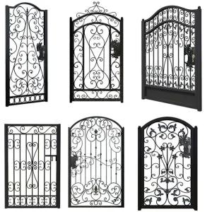 전원주택 대문 정원 철제 야외 알루미늄 나무 출입문 마당