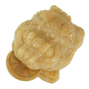 엽전문 황옥삼족두꺼비(대형)/옥두꺼비/풍수인테리어/옥삼족두꺼비/삼족섬/복두꺼비/재운발복