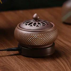 전기향로 가정용 아로마 에나멜전자향로 블렌더 조명 A. 전자 향 버너 플랫 모델 체스 팩