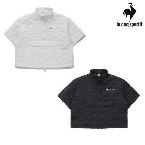 [르꼬끄][60% OFF] 여성 패딩 자가드 퀼팅 반팔 QP422TPDO6