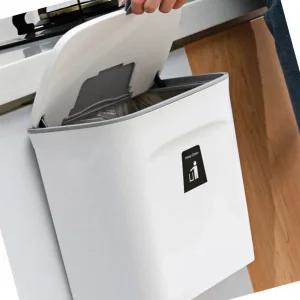 엠비아샵1 씽크대걸이 휴지통 화이트 슬라이드쓰레기통 씽크대쓰래기통 거치형음식물쓰레기통 걸이형쓰레기