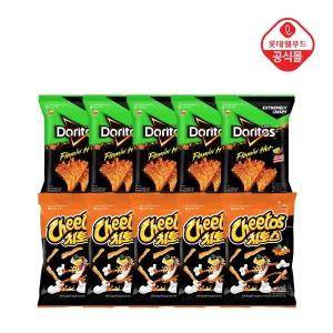 도리토스 플레이밍핫 사우어칠리라임맛 70gx5봉+치토스 매콤달콤맛 82gx5봉