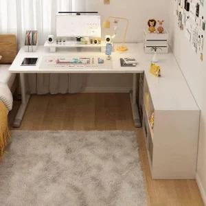 ㄱ자형책상 코너테이블 와이드 공부 기역자 공간활용 작업 공부방