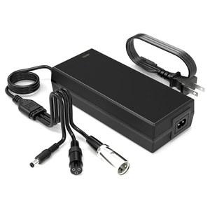 WOJIADA 54.6V 2A 전기 자전거 충전기, 48V 배터리 충전기 DC5.5 * 2.5 및 3핀 12mm 3-프롱 교체 스쿠터 F1, F2,