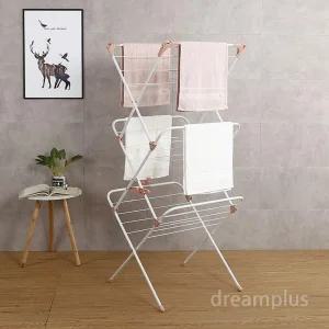 3단 빨래건조대 대형 빨래 접이식 원목 스텐 미용실