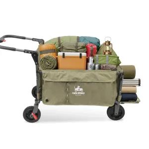 [CAMP365]파파웨건 대형견 다견용 강아지웨건 초특대형 접이식유모차 브레이크 애견개모차 그린 몬스터