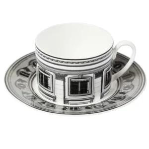 한국도자기 찻잔 받침 세트 홈카페 커피잔 210ml 방돔