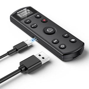 [미국배송] 소니 카메라 충전식 셔터 릴리스 ZV-E10 ZV-1F ZV-1 A6400 A6700 A7C A7III A9 A9 II DSC-RX0 II와 호환되는 AODELAN 무선 리모컨 줌 포커스 레코드 RMT-P1BT(블랙) 교체