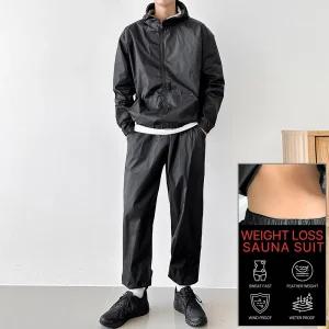 [체지방 태우는] M스웨트 땀복 후드집업 슈트 사우나 땀복 세트 다이어트 운동복 ~2XL까지