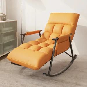 소파베드 침대 독서 싱글 수면 게으른 요람 스윙 벤치 흔들의자 - 주황색