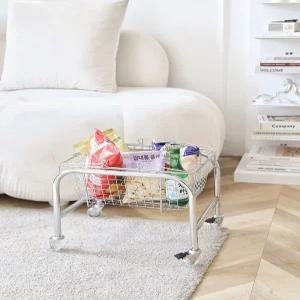 철제바구니 트롤리 간식 이동식 인테리어 보관함 바스켓