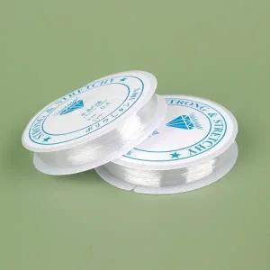 비즈공예부자재 우레탄줄 크리스탈텍 04mm 15M