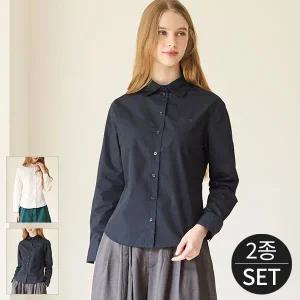[로코엘라]카이 타임리스 코튼 블렌드 셔츠 블라우스 2종세트_P406672392