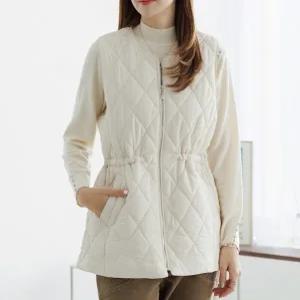 도슨퀼팅스트링패딩조끼 VED5008_YC