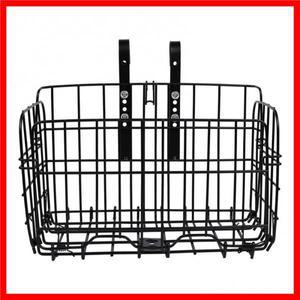 자전거 바구니 금속 접이식 조절 가능한 자전거 전면 후면 와이어 보관 캐리어
