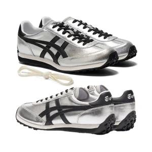 오니츠카타이거 EDR 78 운동화 퓨어 실버 블랙 남성 여성 스니커즈 1183C530.020