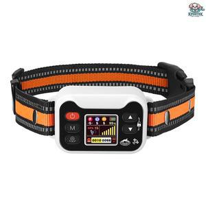 1마리의 개를 위한 스마트 GPS 훈련용 목줄 무선 전자 울타리 및 짖음 방지 시스템, LCD 디스플레이, IPX