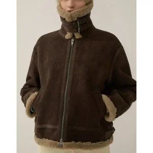 [리스트](신세계 사우스시티) 오버핏 무스탕 집업 재킷