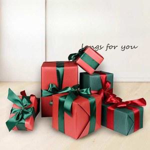 크리스마스 장식 소품 선물상자 성탄절 선물 조형물 인테리어 박스 장식용 리본) 루돌프