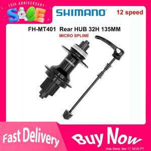 시마노 DEORE MT500 MT401 FH 허브 12 s 마이크로 스플라인 32H 센터 록 135mm MTB 자전거 속도 CS M6100